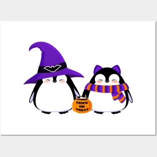 Halloween penguins Posters and Art